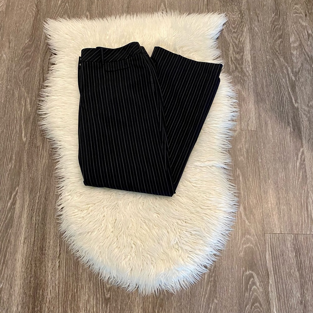 🌿2xHP🌿 Ann Taylor Loft Laura Fit Pinstripe Wide Leg Pants - Picture 10 of 11